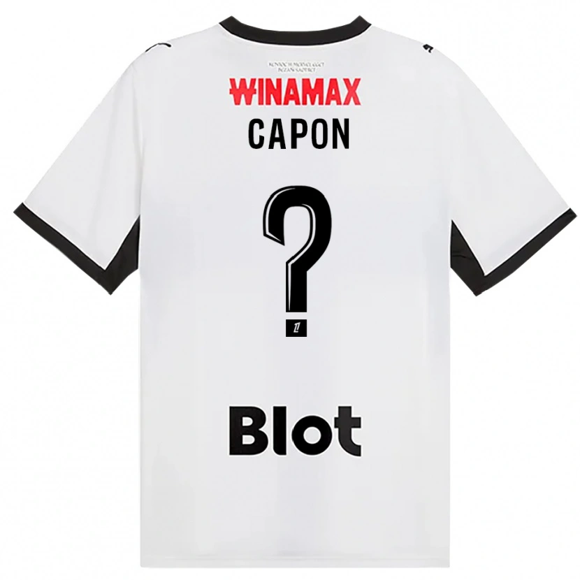 Danxen Mujer Camiseta José Capon #0 Negro Blanco Rojo 2ª Equipación 2026/27 La Camisa