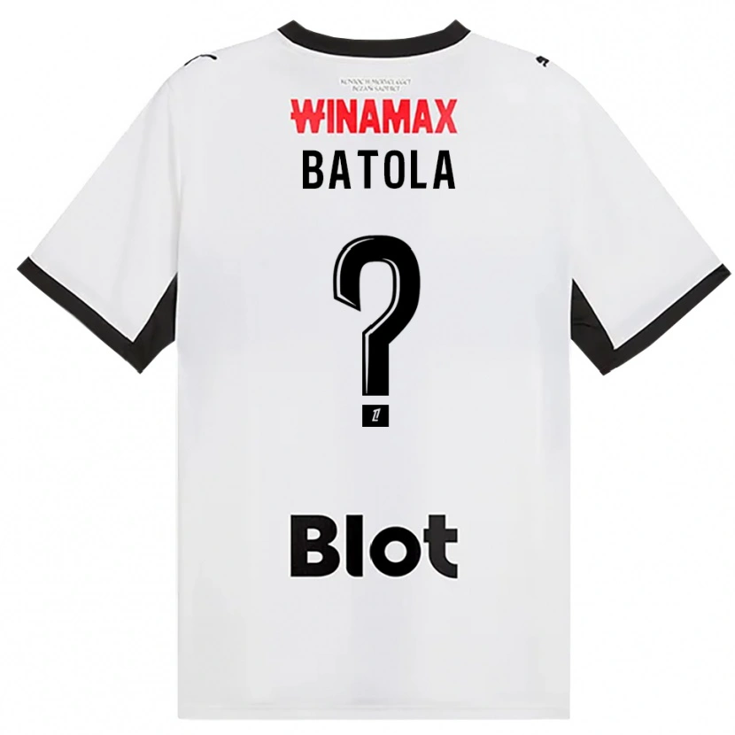 Danxen Mujer Camiseta Yann Batola #0 Negro Blanco Rojo 2ª Equipación 2026/27 La Camisa