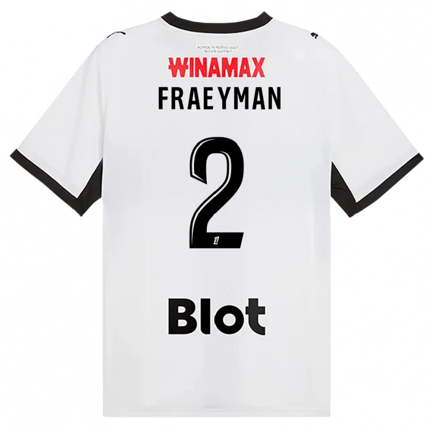 Danxen Mujer Camiseta Dorian Fraeyman #2 Negro Blanco Rojo 2ª Equipación 2026/27 La Camisa