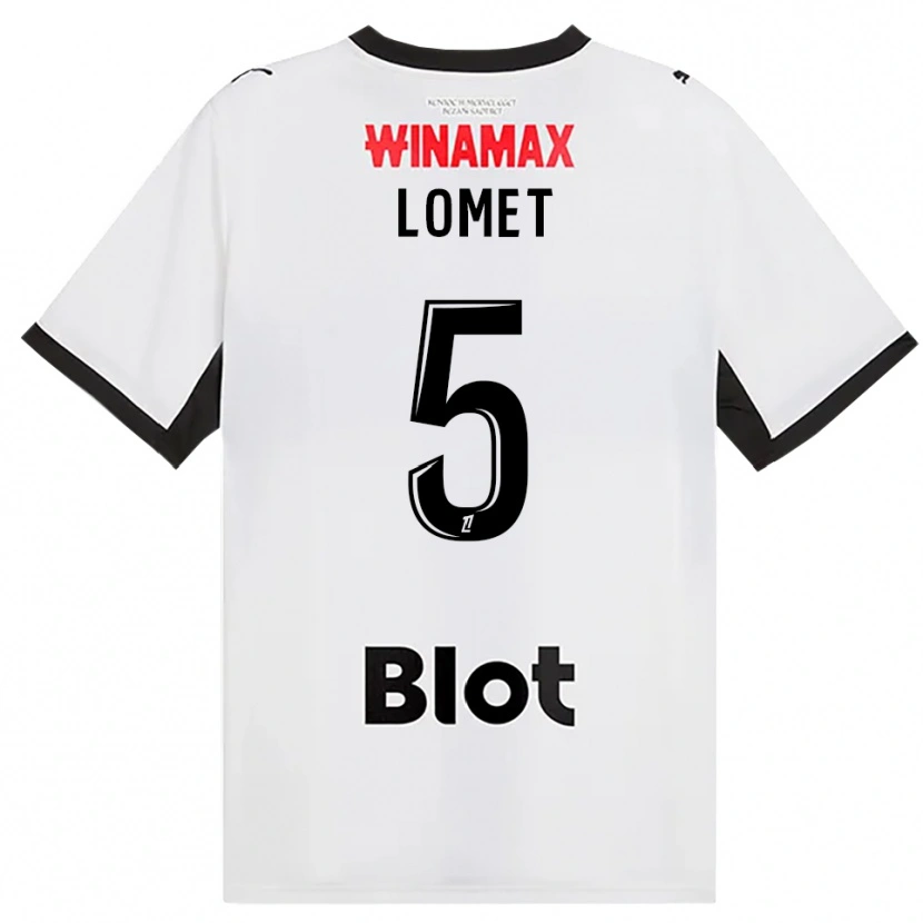 Danxen Mujer Camiseta Ruben Lomet #5 Negro Blanco Rojo 2ª Equipación 2026/27 La Camisa