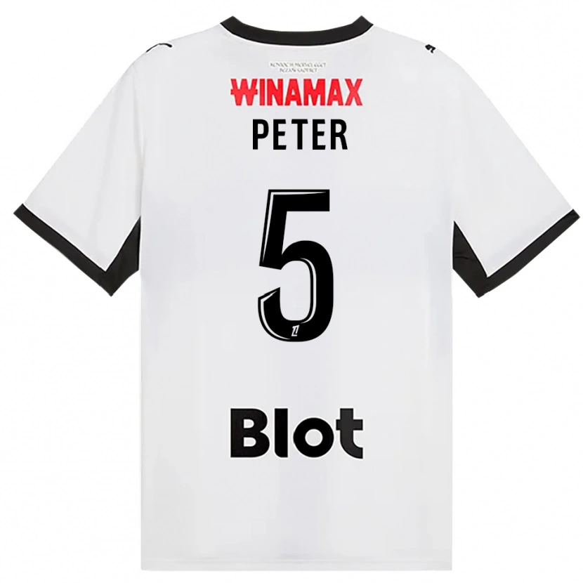 Danxen Mujer Camiseta Joseph Peter #5 Negro Blanco Rojo 2ª Equipación 2026/27 La Camisa