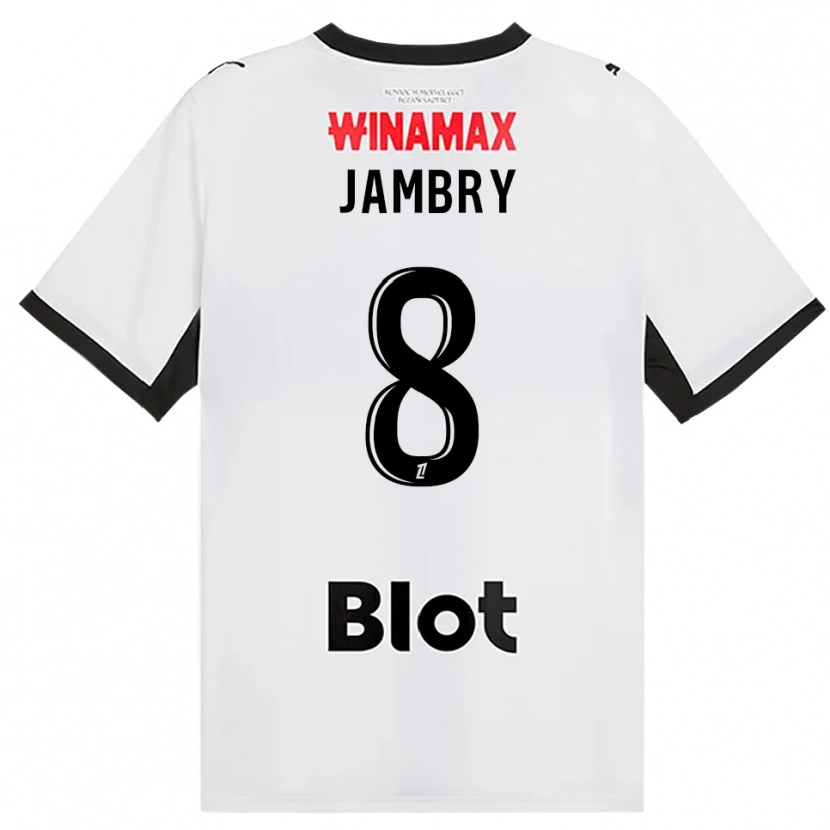 Danxen Mujer Camiseta Melvin Jambry #8 Negro Blanco Rojo 2ª Equipación 2026/27 La Camisa
