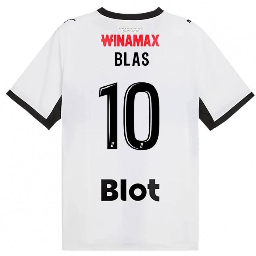 Danxen Mujer Camiseta Ludovic Blas #10 Negro Blanco Rojo 2ª Equipación 2026/27 La Camisa