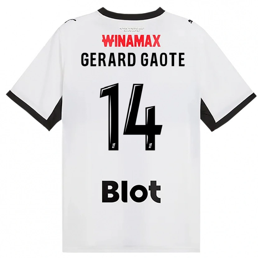 Danxen Mujer Camiseta Steven Gaote #14 Negro Blanco Rojo 2ª Equipación 2026/27 La Camisa