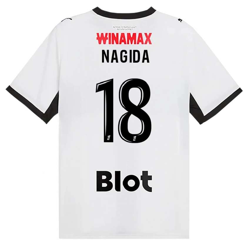 Danxen Mujer Camiseta Mahamadou Nagida #18 Negro Blanco Rojo 2ª Equipación 2026/27 La Camisa