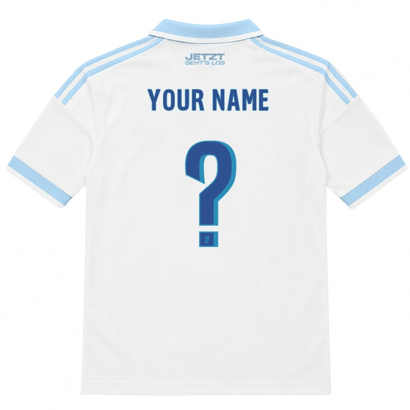 Danxen Mujer Camiseta Su Nombre #0 Azul Cielo Claro Blanco Rojo 2ª Equipación 2026/27 La Camisa