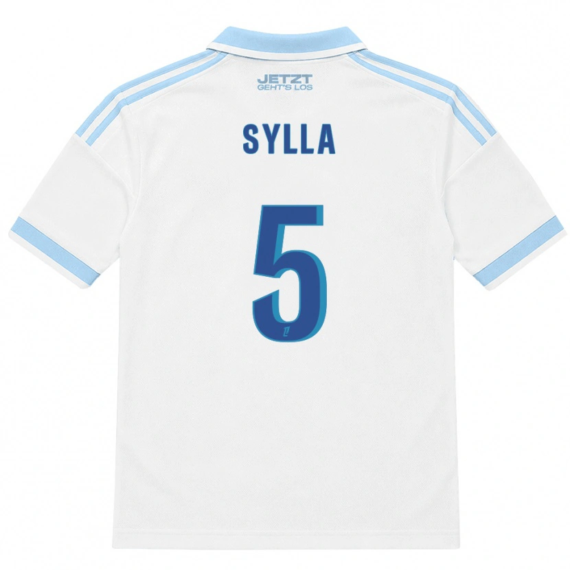 Danxen Mujer Camiseta Abakar Sylla #5 Azul Cielo Claro Blanco Rojo 2ª Equipación 2026/27 La Camisa