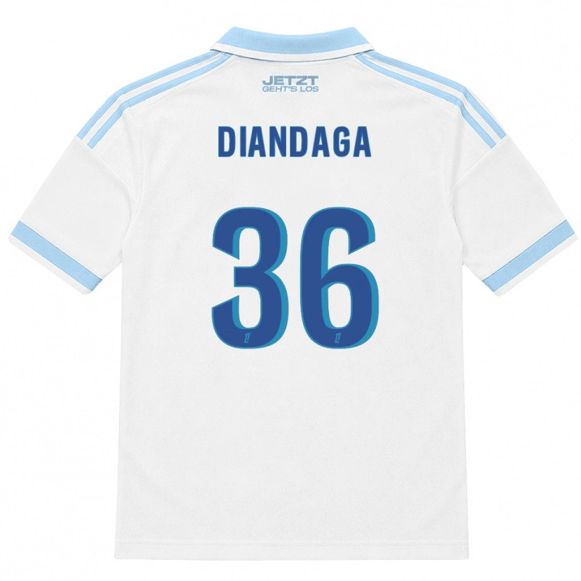 Danxen Mujer Camiseta Hermann Malonga #36 Azul Cielo Claro Blanco Rojo 2ª Equipación 2026/27 La Camisa