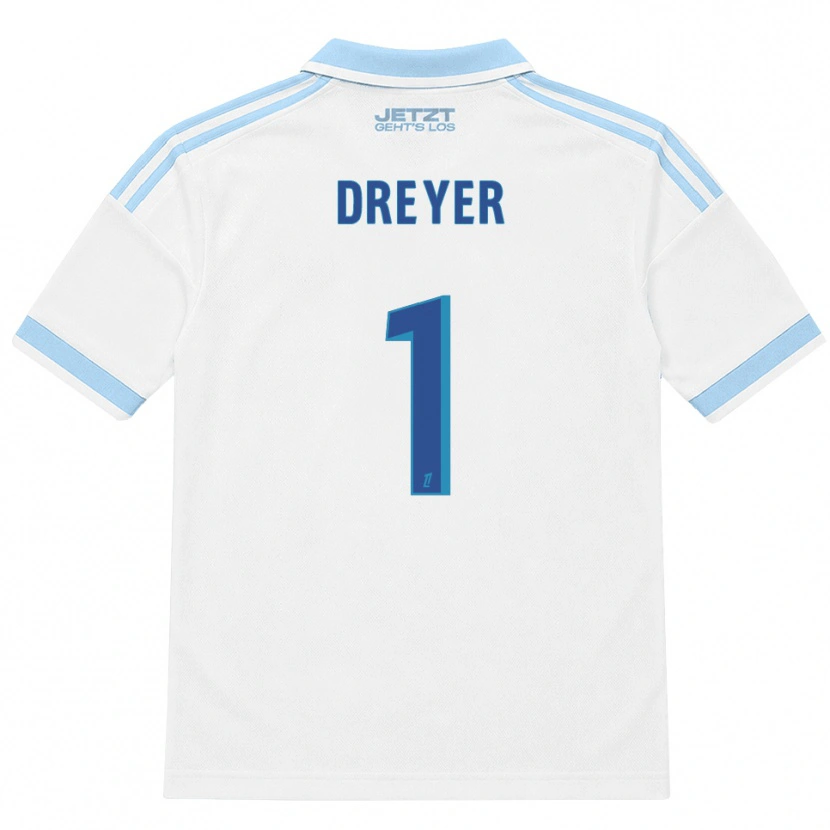 Danxen Mujer Camiseta Matthieu Dreyer #1 Azul Cielo Claro Blanco Rojo 2ª Equipación 2026/27 La Camisa
