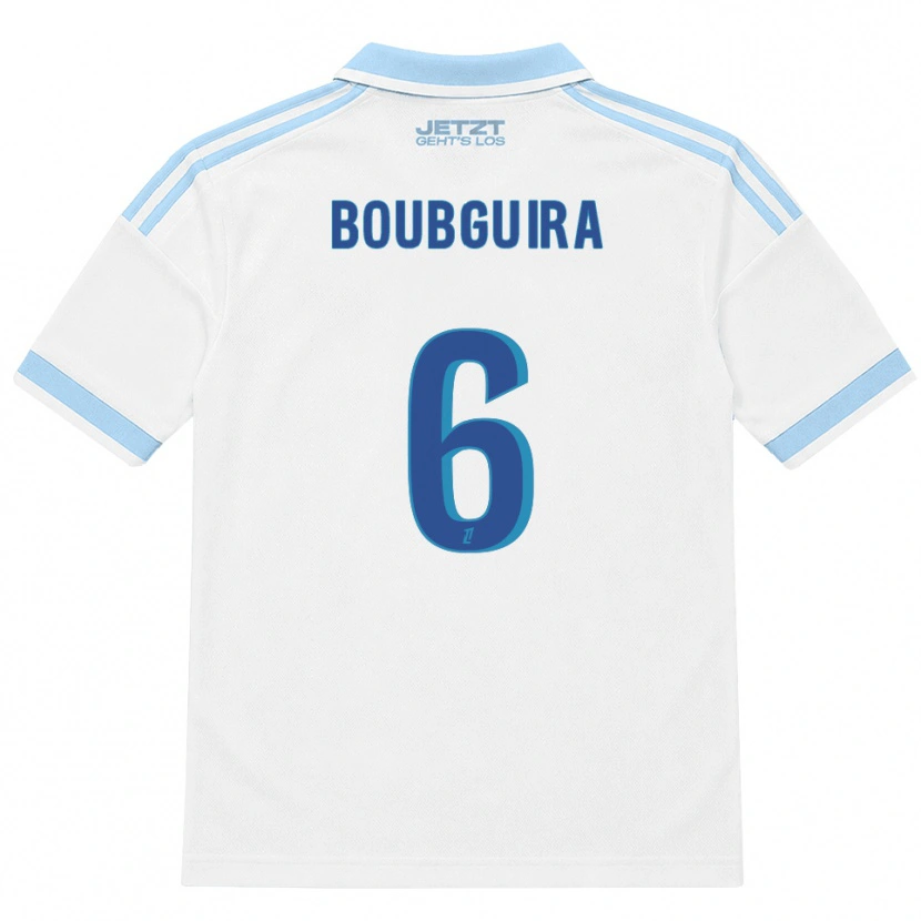 Danxen Mujer Camiseta Fahim Boubguira #6 Azul Cielo Claro Blanco Rojo 2ª Equipación 2026/27 La Camisa