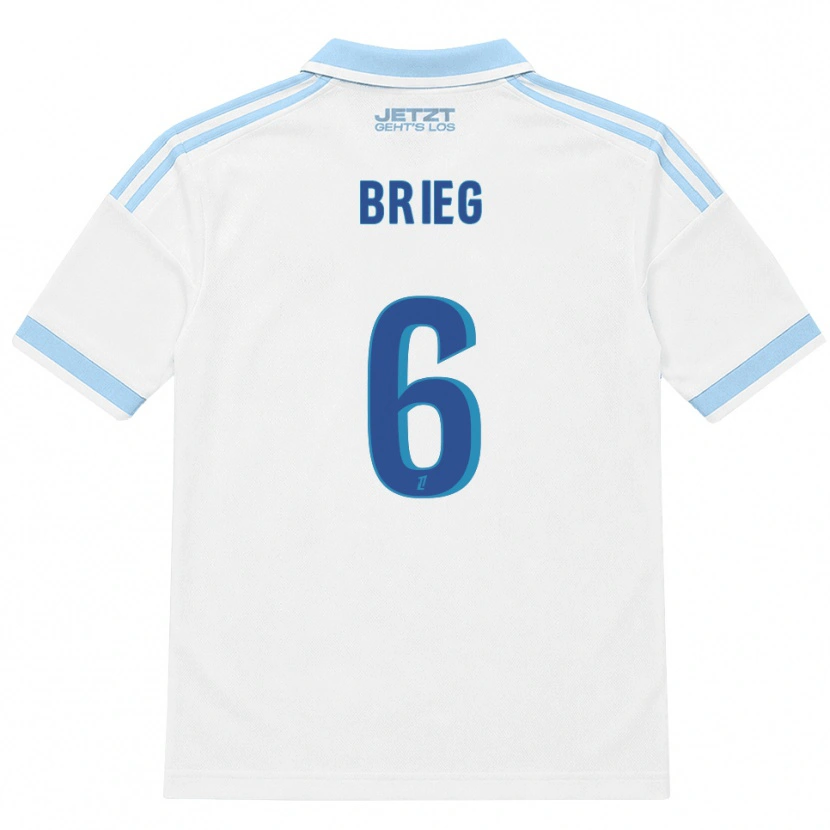 Danxen Mujer Camiseta Redouan Brieg #6 Azul Cielo Claro Blanco Rojo 2ª Equipación 2026/27 La Camisa