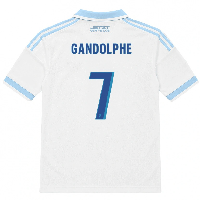 Danxen Mujer Camiseta Adrien Gandolphe #7 Azul Cielo Claro Blanco Rojo 2ª Equipación 2026/27 La Camisa