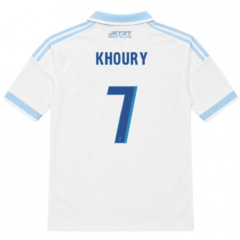 Danxen Mujer Camiseta Pilar Khoury #7 Azul Cielo Claro Blanco Rojo 2ª Equipación 2026/27 La Camisa