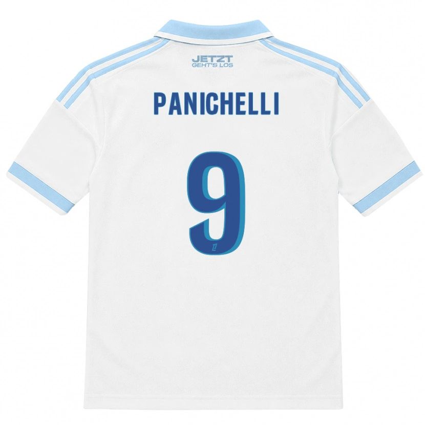 Danxen Mujer Camiseta Joaquín Panichelli #9 Azul Cielo Claro Blanco Rojo 2ª Equipación 2026/27 La Camisa