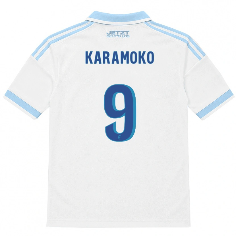 Danxen Mujer Camiseta Isaac Karamoko #9 Azul Cielo Claro Blanco Rojo 2ª Equipación 2026/27 La Camisa