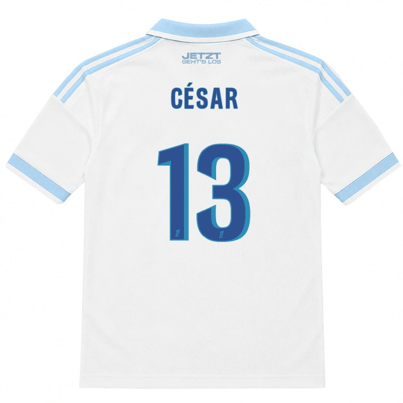 Danxen Mujer Camiseta Julbert César #13 Azul Cielo Claro Blanco Rojo 2ª Equipación 2026/27 La Camisa