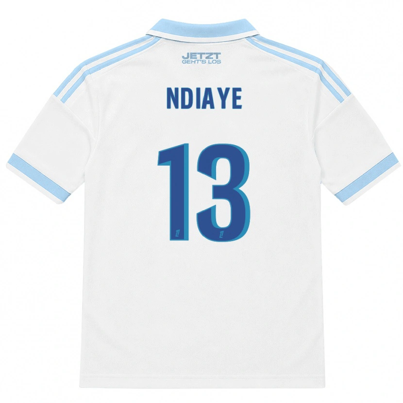 Danxen Mujer Camiseta Serigne Ndiaye #13 Azul Cielo Claro Blanco Rojo 2ª Equipación 2026/27 La Camisa