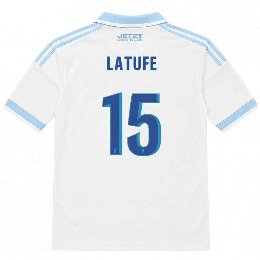 Danxen Mujer Camiseta Latufe Assoumani #15 Azul Cielo Claro Blanco Rojo 2ª Equipación 2026/27 La Camisa