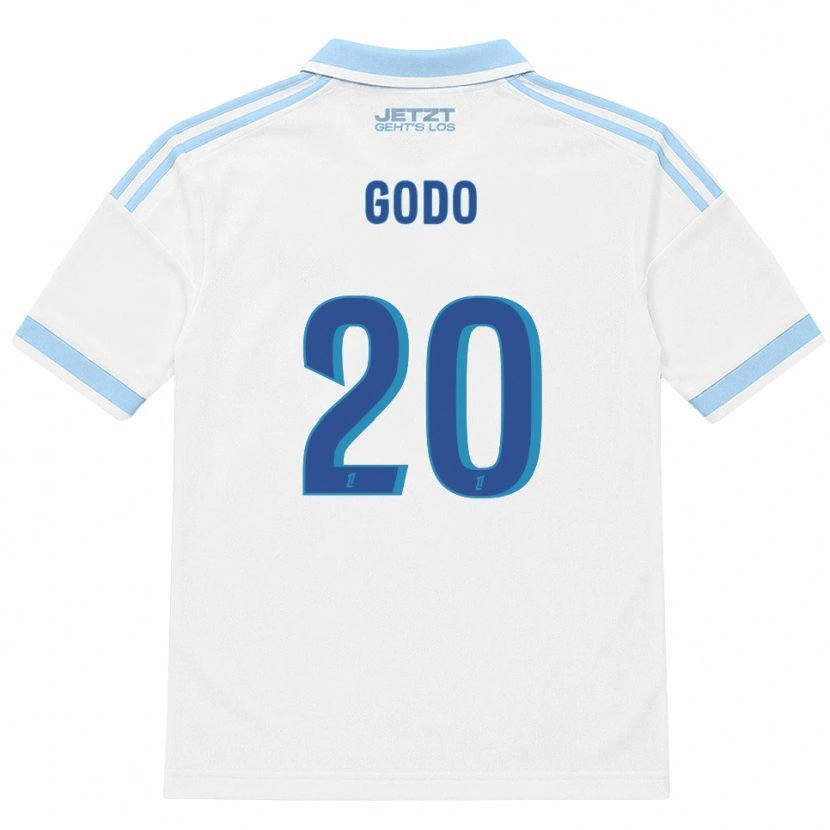 Danxen Mujer Camiseta Martial Godo #20 Azul Cielo Claro Blanco Rojo 2ª Equipación 2026/27 La Camisa