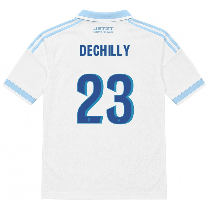 Danxen Mujer Camiseta Pauline Dechilly #23 Azul Cielo Claro Blanco Rojo 2ª Equipación 2026/27 La Camisa