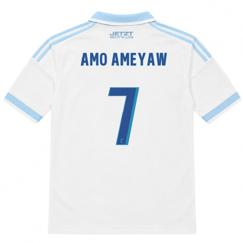 Danxen Mujer Camiseta Samuel Amo-Ameyaw #7 Azul Cielo Claro Blanco Rojo 2ª Equipación 2026/27 La Camisa