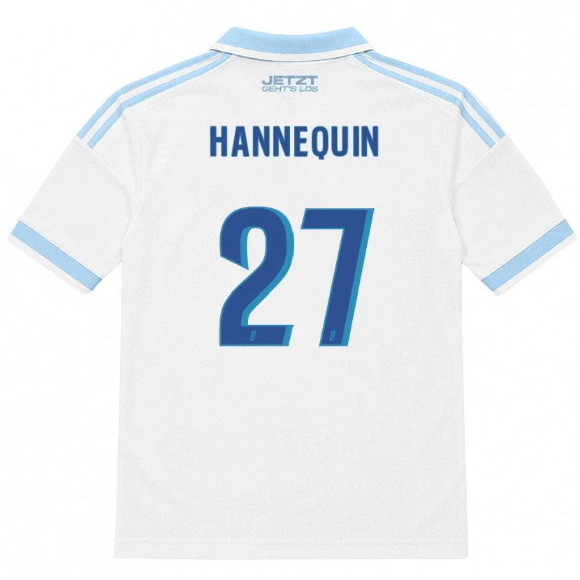 Danxen Mujer Camiseta Laurine Hannequin #27 Azul Cielo Claro Blanco Rojo 2ª Equipación 2026/27 La Camisa