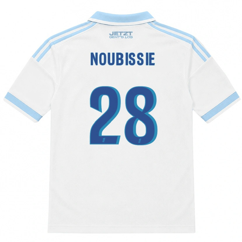 Danxen Mujer Camiseta Tyrese Noubissie #28 Azul Cielo Claro Blanco Rojo 2ª Equipación 2026/27 La Camisa