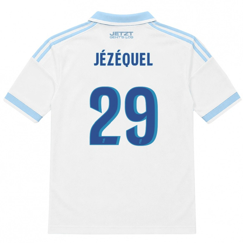 Danxen Mujer Camiseta Emmy Jézéquel #29 Azul Cielo Claro Blanco Rojo 2ª Equipación 2026/27 La Camisa