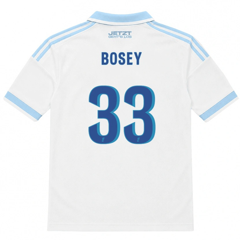 Danxen Mujer Camiseta Jean-Baptiste Bosey #33 Azul Cielo Claro Blanco Rojo 2ª Equipación 2026/27 La Camisa