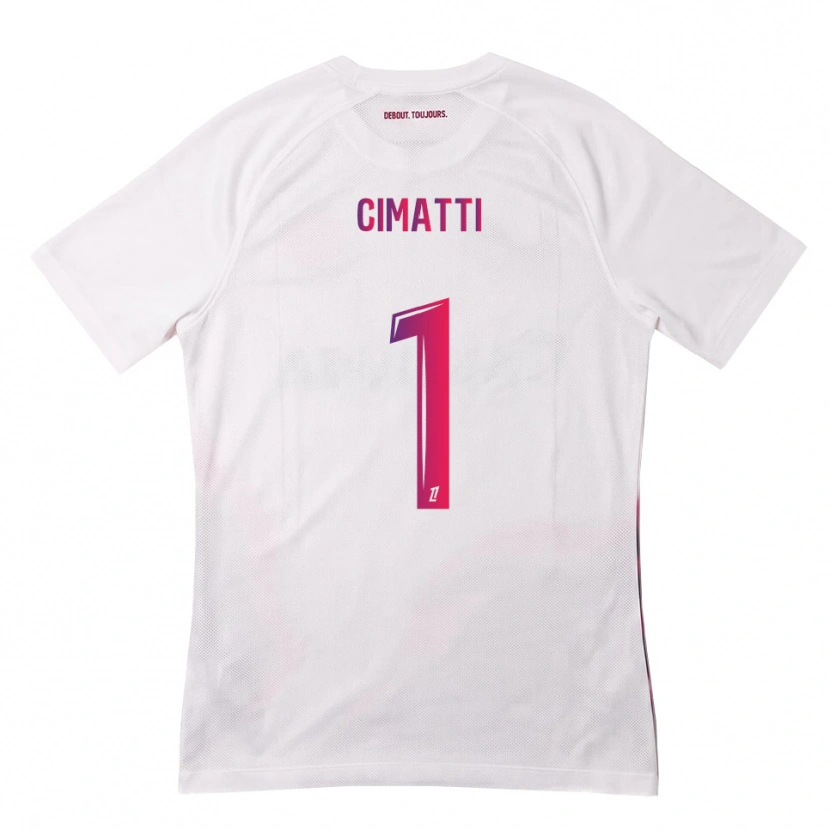 Danxen Mujer Camiseta Marie Cimatti #1 Blanco Rosa Morado 2ª Equipación 2026/27 La Camisa