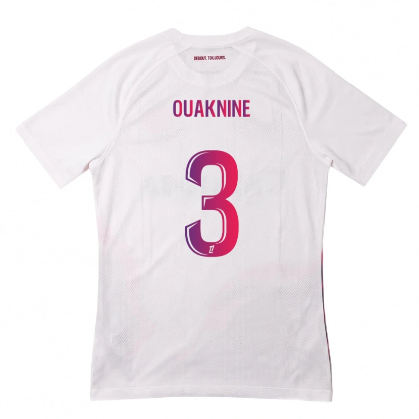 Danxen Mujer Camiseta Jules Ouaknine #3 Blanco Rosa Morado 2ª Equipación 2026/27 La Camisa