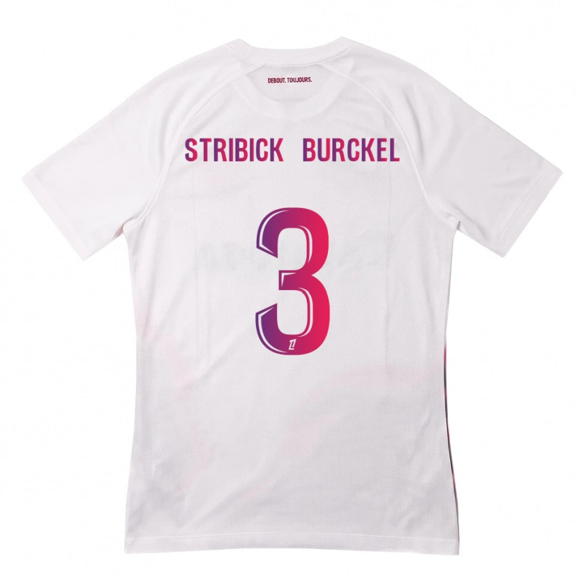 Danxen Mujer Camiseta Laetitia Stribick-Burckel #3 Blanco Rosa Morado 2ª Equipación 2026/27 La Camisa
