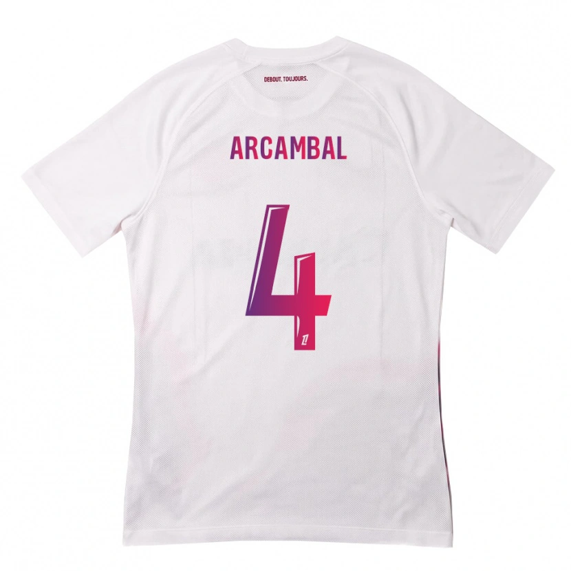 Danxen Mujer Camiseta Anais Arcambal #4 Blanco Rosa Morado 2ª Equipación 2026/27 La Camisa