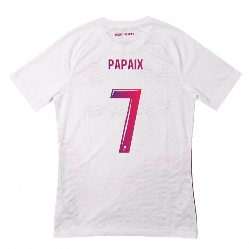 Danxen Mujer Camiseta Marie Papaix #7 Blanco Rosa Morado 2ª Equipación 2026/27 La Camisa