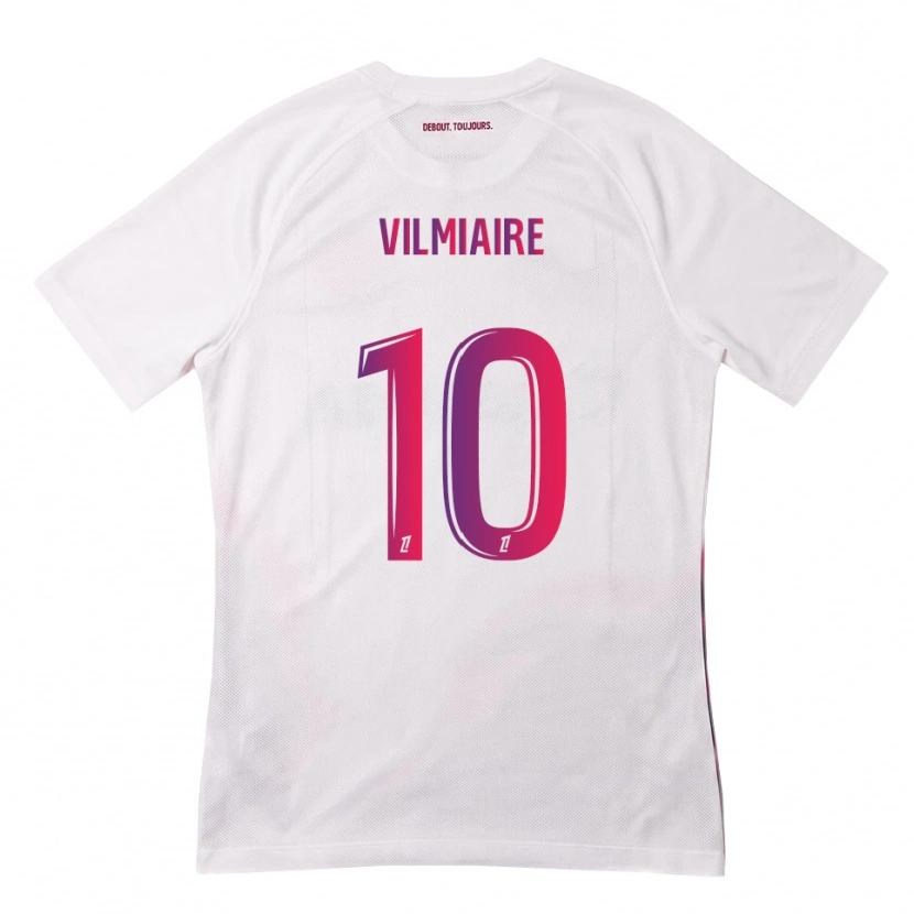 Danxen Mujer Camiseta Kelly Vilmiaire #10 Blanco Rosa Morado 2ª Equipación 2026/27 La Camisa
