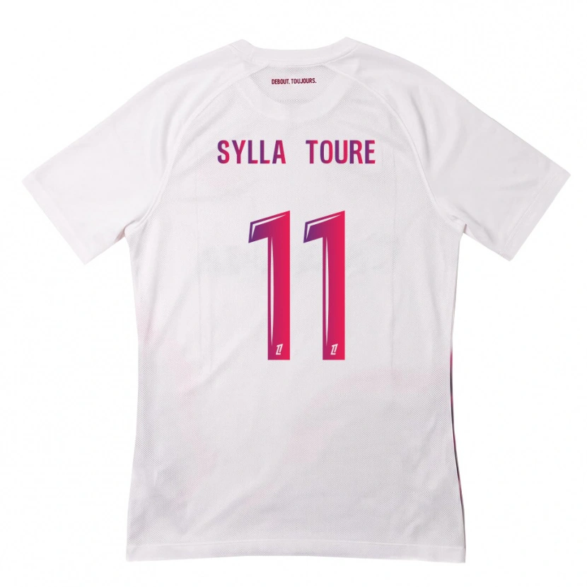 Danxen Mujer Camiseta Ismael Sylla Touré #11 Blanco Rosa Morado 2ª Equipación 2026/27 La Camisa