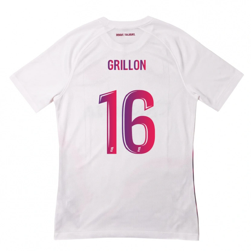 Danxen Mujer Camiseta Gaëlle Grillon #16 Blanco Rosa Morado 2ª Equipación 2026/27 La Camisa