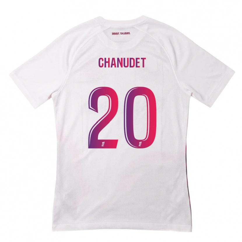 Danxen Mujer Camiseta Coralie Chanudet #20 Blanco Rosa Morado 2ª Equipación 2026/27 La Camisa