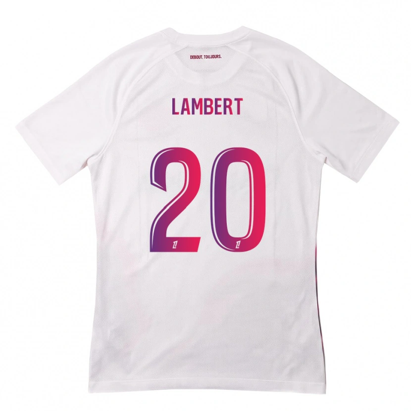 Danxen Mujer Camiseta Sarah Lambert #20 Blanco Rosa Morado 2ª Equipación 2026/27 La Camisa
