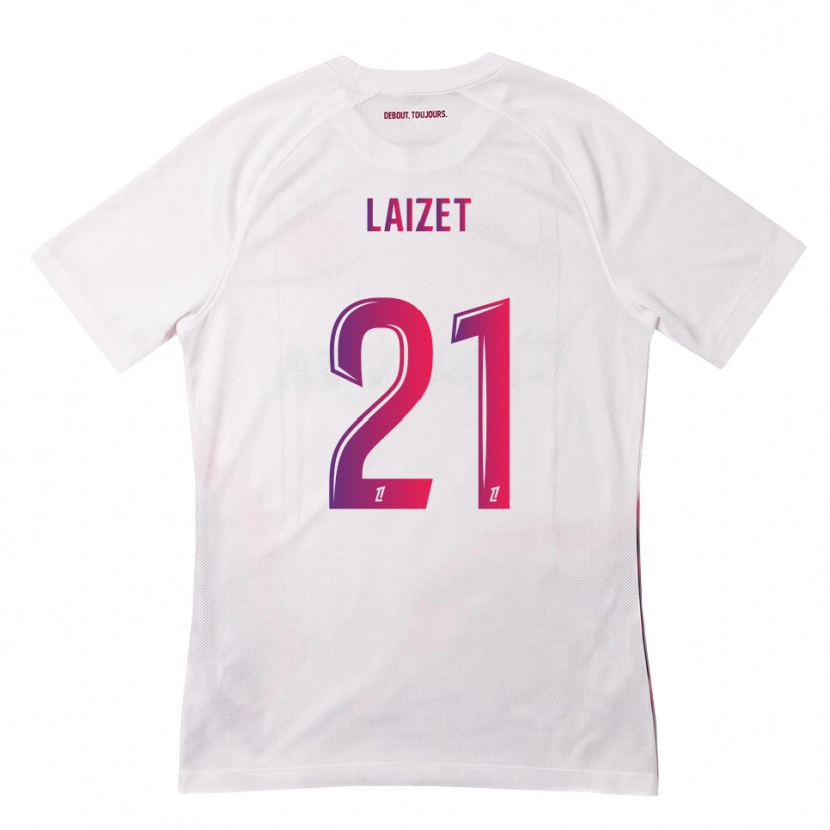 Danxen Mujer Camiseta Emma Laizet #21 Blanco Rosa Morado 2ª Equipación 2026/27 La Camisa