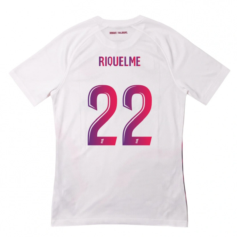 Danxen Mujer Camiseta Laura Riquelme #22 Blanco Rosa Morado 2ª Equipación 2026/27 La Camisa