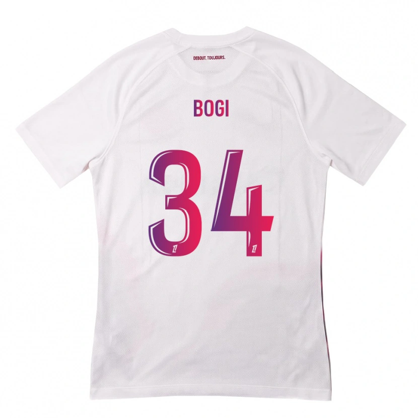 Danxen Mujer Camiseta Fiona Bogi #34 Blanco Rosa Morado 2ª Equipación 2026/27 La Camisa