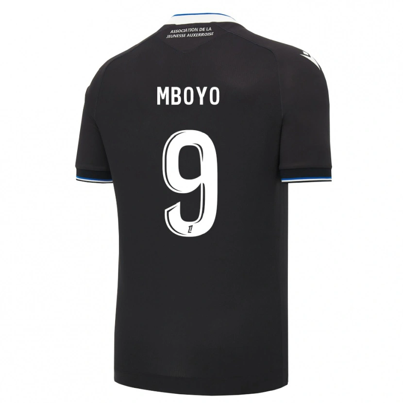 Danxen Mujer Camiseta Andy Mboyo #9 Negro Azul Blanco 2ª Equipación 2026/27 La Camisa