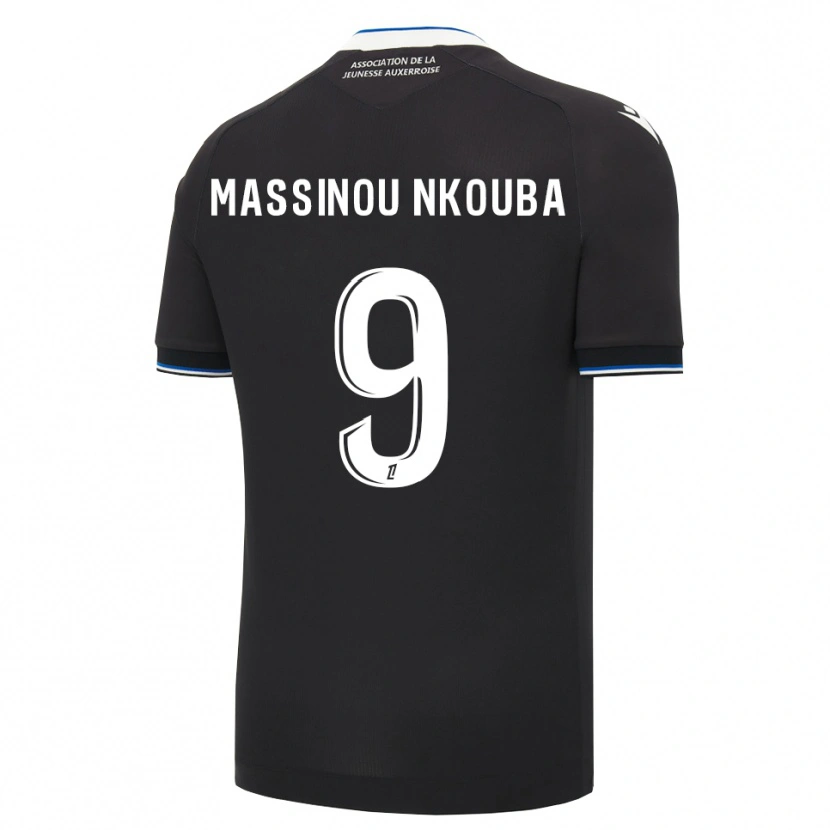 Danxen Mujer Camiseta Pierre Massinou Nkouba #9 Negro Azul Blanco 2ª Equipación 2026/27 La Camisa