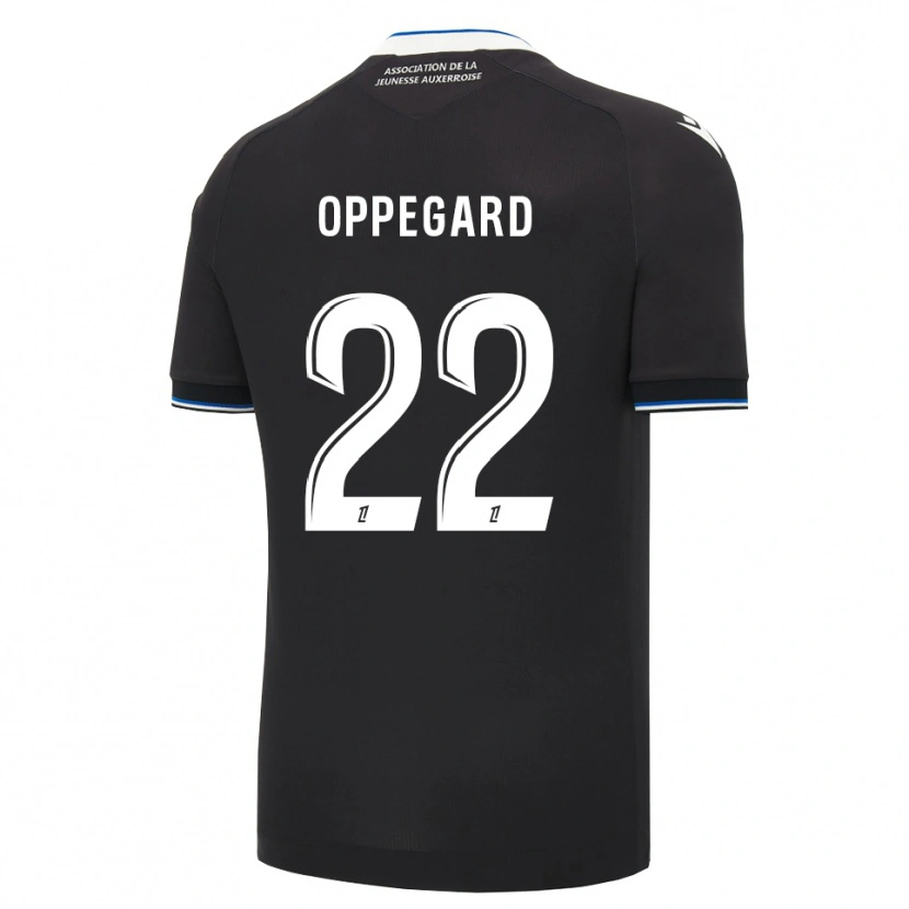 Danxen Mujer Camiseta Fredrik Oppegård #22 Negro Azul Blanco 2ª Equipación 2026/27 La Camisa