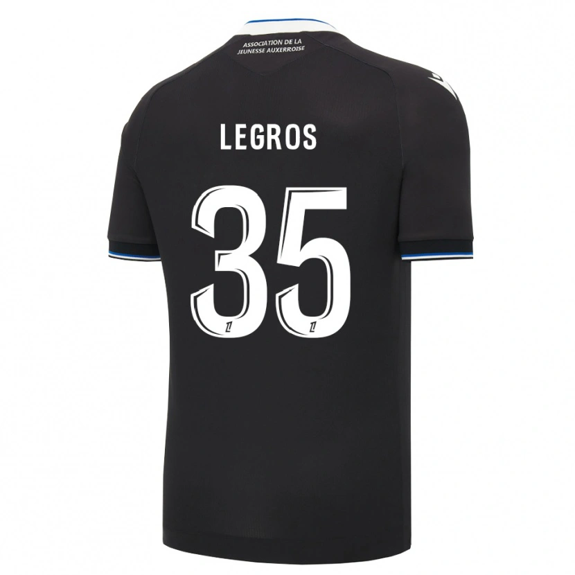 Danxen Mujer Camiseta Elikya Legros #35 Negro Azul Blanco 2ª Equipación 2026/27 La Camisa