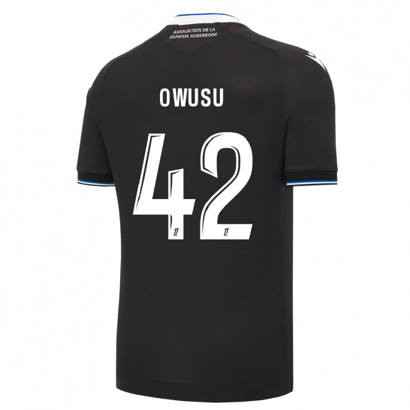 Danxen Mujer Camiseta Elisha Owusu #42 Negro Azul Blanco 2ª Equipación 2026/27 La Camisa