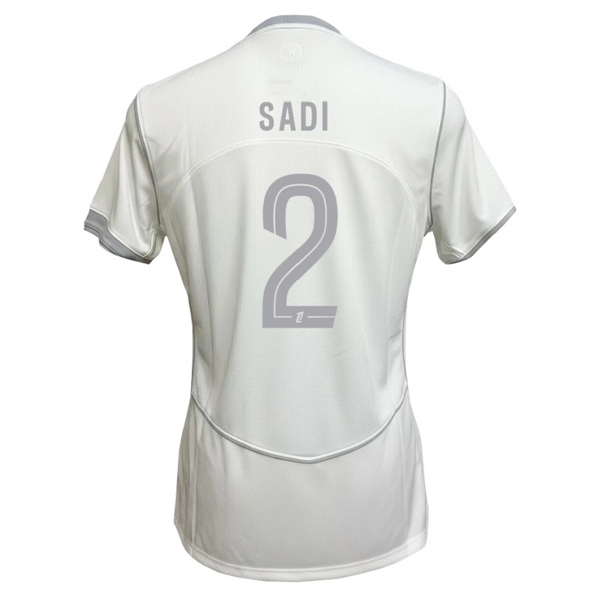 Danxen Mujer Camiseta Aymen Sadi #2 Blanco Gris 2ª Equipación 2026/27 La Camisa