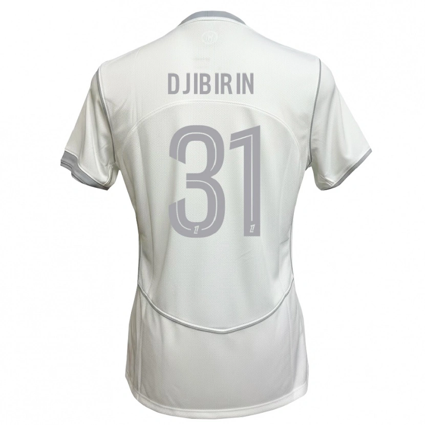Danxen Mujer Camiseta Harouna Djibirin #31 Blanco Gris 2ª Equipación 2026/27 La Camisa