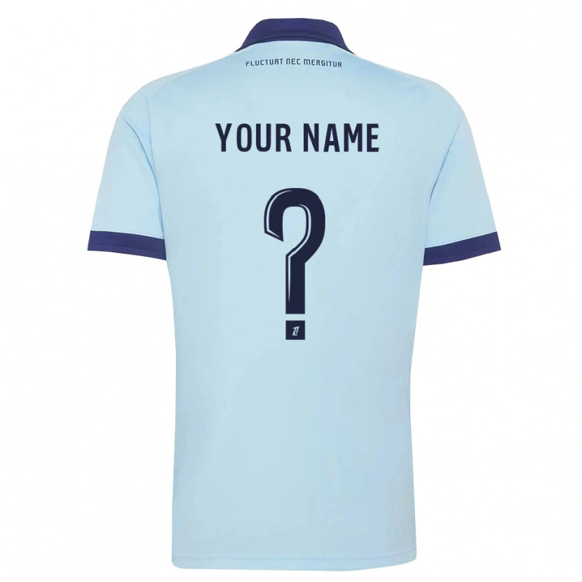 Danxen Mujer Camiseta Su Nombre #0 Azul Aciano Negro 2ª Equipación 2026/27 La Camisa